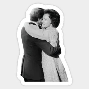 Jimmy + Rosalynn Carter dancing together Sticker